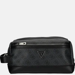 Toilettassen^Guess Vezzola toilettas black