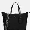 Handtassen^Guess Wave carry-on tote handtas L black