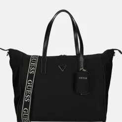 Handtassen^Guess Wave carry-on tote handtas L black