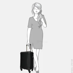 Handbagage Koffers^Guess Wilder koffer 52 cm black