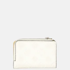 Pasjeshouders | Dames Portemonnees^Guess Zarela zip around pasjeshouder off white logo
