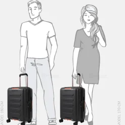 Handbagage Koffers^Hedgren Comby spinner handbagage koffer 55 cm comby black