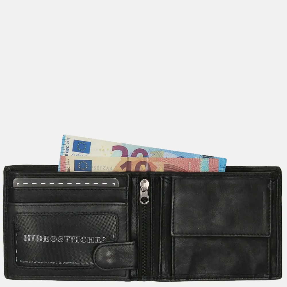 Heren Portemonnees | Gepersonaliseerde Portemonnees^Hide & Stitches billfold black