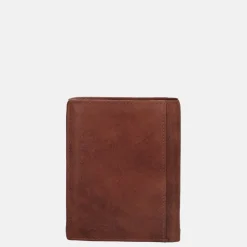 Heren Portemonnees^Hide & Stitches billfold dark cognac