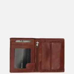 Heren Portemonnees^Hide & Stitches billfold dark cognac