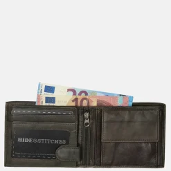 Heren Portemonnees^Hide & Stitches billfold olive