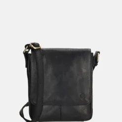 Schoudertassen^Hide & Stitches Columbia schoudertas zwart