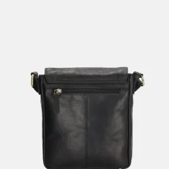 Schoudertassen^Hide & Stitches Columbia schoudertas zwart