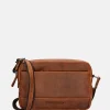 Crossbody Tassen^Hide & Stitches crossbody tas S cognac