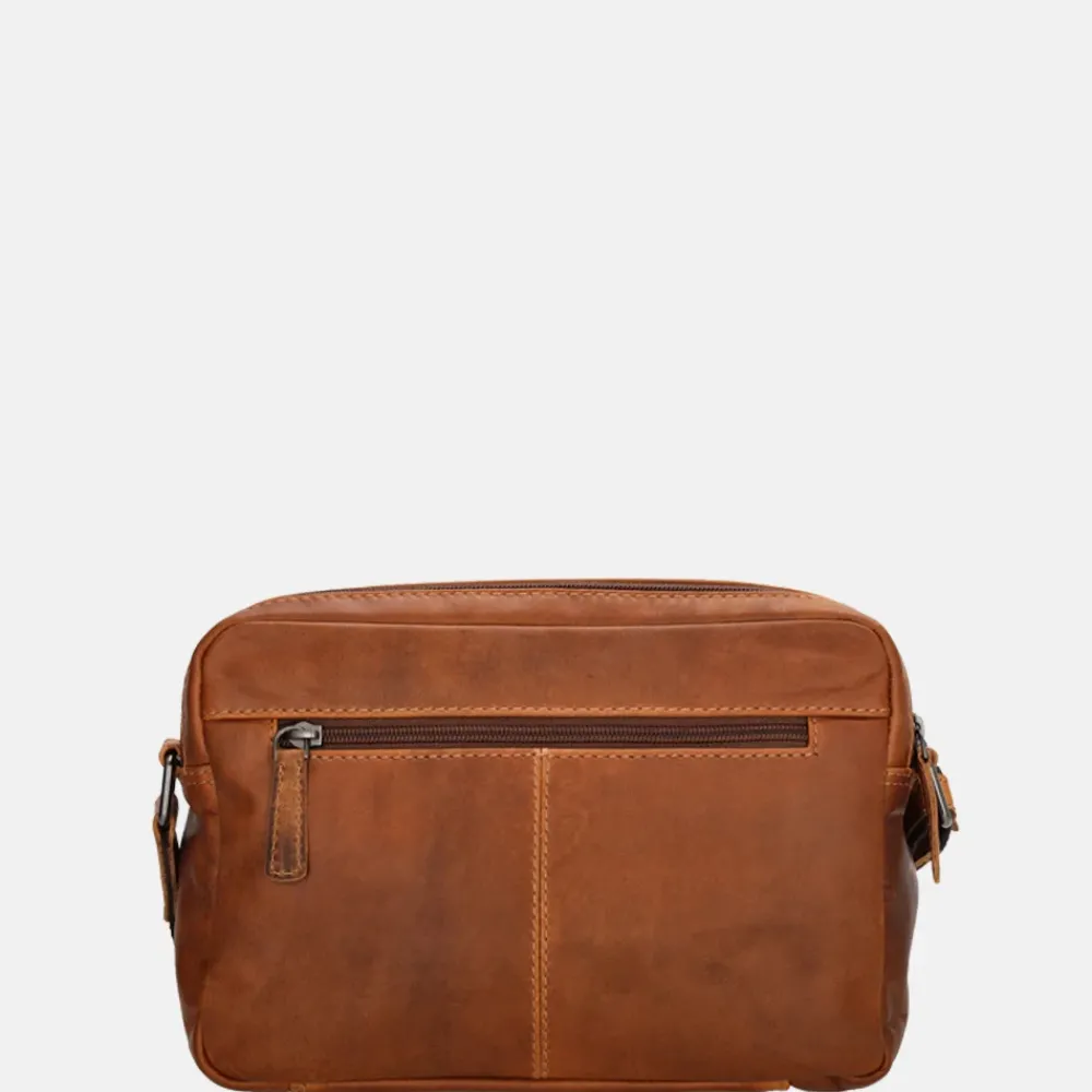 Crossbody Tassen^Hide & Stitches crossbody tas S cognac