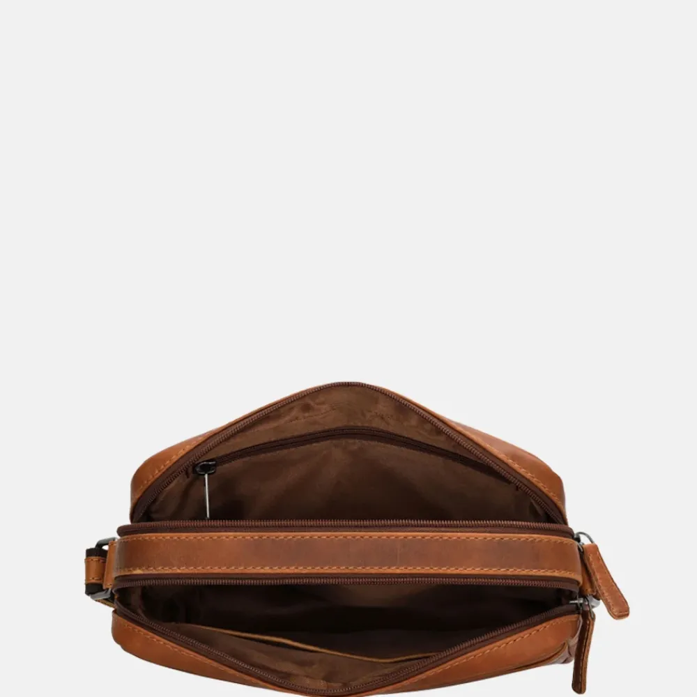 Crossbody Tassen^Hide & Stitches crossbody tas S cognac