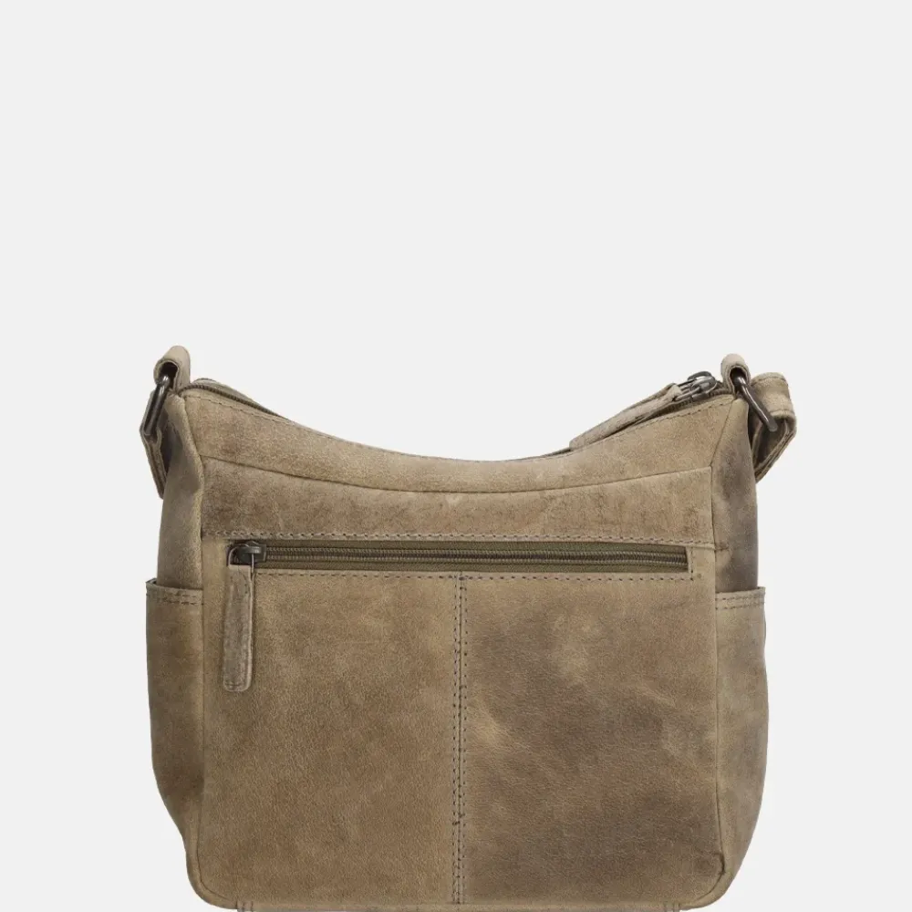 Crossbody Tassen^Hide & Stitches crossbody tas donkerzand