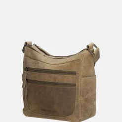 Crossbody Tassen^Hide & Stitches crossbody tas donkerzand