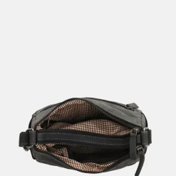 Crossbody Tassen^Hide & Stitches crossbody tas zwart