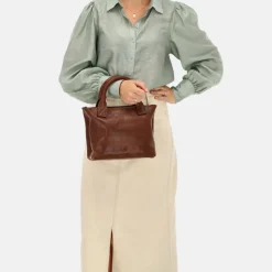 Handtassen^Hide & Stitches Discover handtas S brown