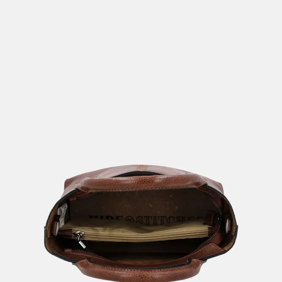 Handtassen^Hide & Stitches Discover handtas S brown