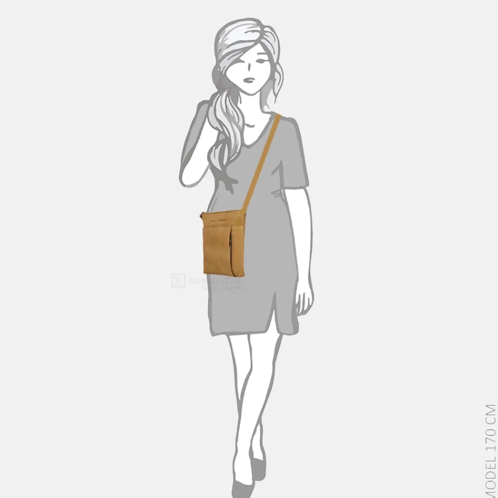 Crossbody Tassen^Hide & Stitches Earth inspire crossbody tas zand