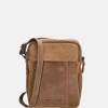 Crossbody Tassen^Hide & Stitches Idaho crossbody tas brown