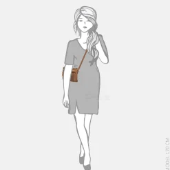 Crossbody Tassen^Hide & Stitches Idaho crossbody tas brown