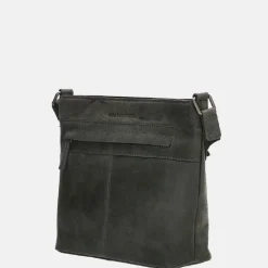 Schoudertassen^Hide & Stitches Idaho schoudertas black