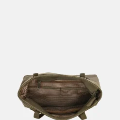 Shoppers^Hide & Stitches Idaho shopper olive green