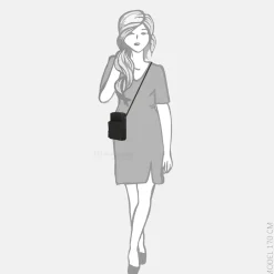 Crossbody Tassen | Telefoontasjes^Hide & Stitches Idaho telefoontas zwart