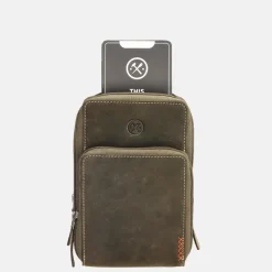 Crossbody Tassen | Telefoontasjes^Hide & Stitches Idaho telefoontas olijfgroen