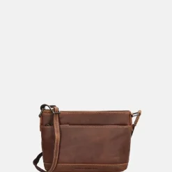 Crossbody Tassen^Hide & Stitches Japura crossbody tas cognac
