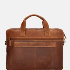 Heren Laptoptassen | Dames Laptoptassen^Hide & Stitches Japura laptoptas 15.6 inch cognac