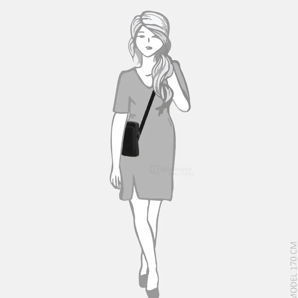 Crossbody Tassen | Telefoontasjes^Hide & Stitches Japura telefoontas zwart
