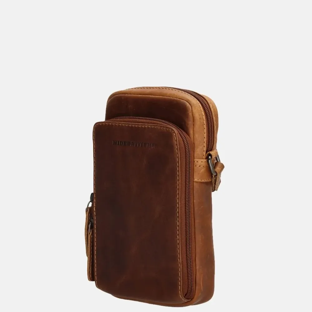 Crossbody Tassen | Telefoontasjes^Hide & Stitches Japura telefoontas cognac