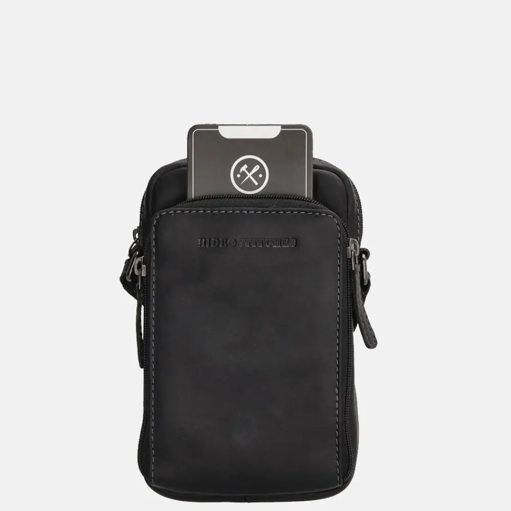 Crossbody Tassen | Telefoontasjes^Hide & Stitches Japura telefoontas zwart