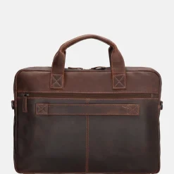 Dames Laptoptassen | Heren Laptoptassen^Hide & Stitches laptoptas 15.6 inch donkerbruin