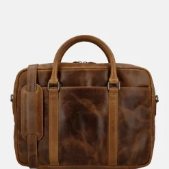 Heren Laptoptassen | Dames Laptoptassen^Hide & Stitches Next Navajo laptoptas 14 inch cognac