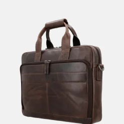 Heren Laptoptassen^Hide & Stitches Next Navajo laptoptas 15.6 inch donkerbruin