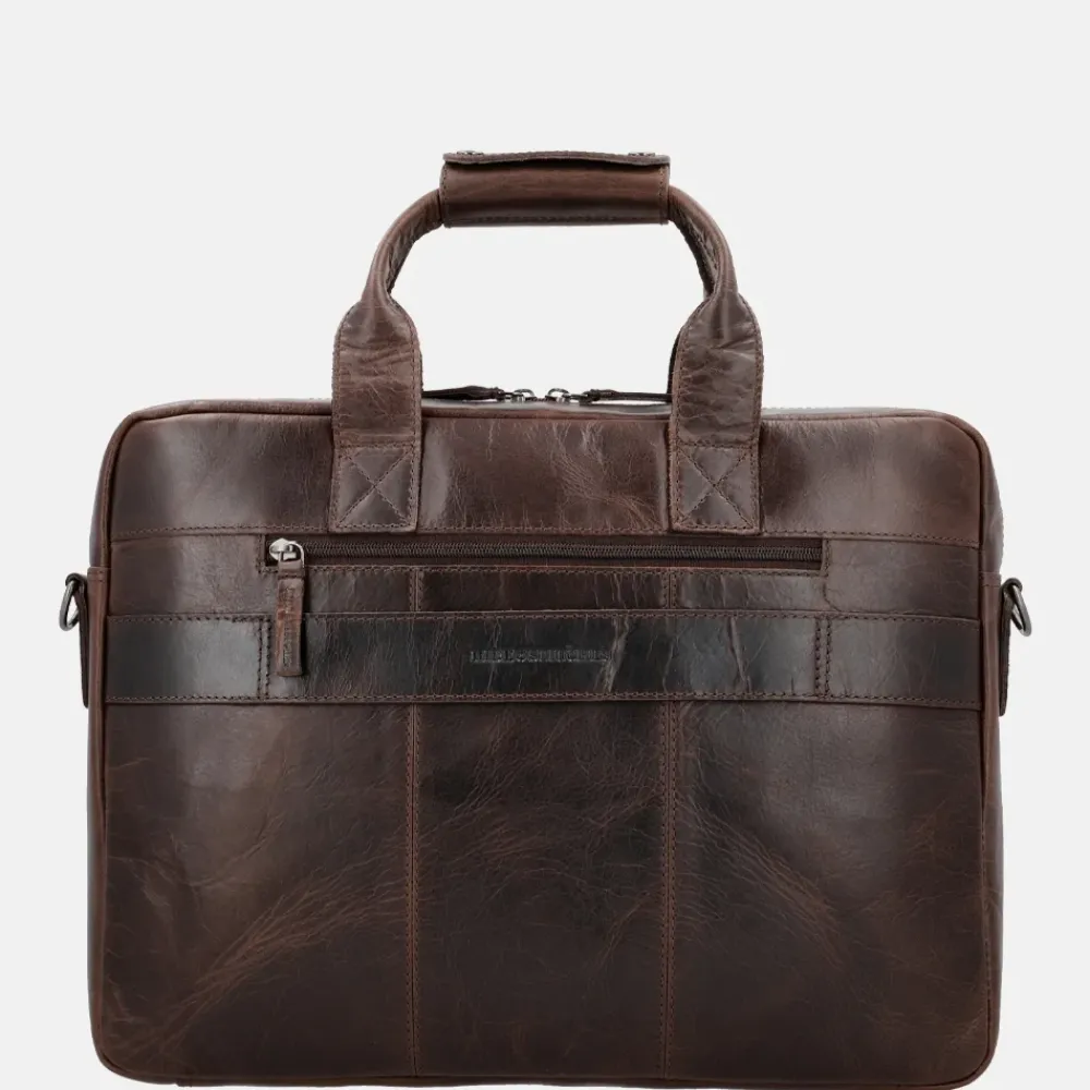 Heren Laptoptassen^Hide & Stitches Next Navajo laptoptas 15.6 inch donkerbruin