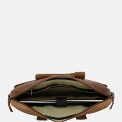 Heren Laptoptassen^Hide & Stitches Next Navajo laptoptas 15.6 inch bruin