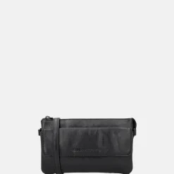 Crossbody Tassen^Hide & Stitches Porto crossbody tas black