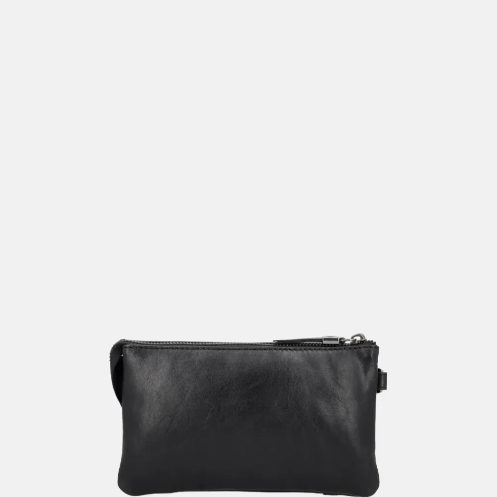 Crossbody Tassen^Hide & Stitches Porto crossbody tas black