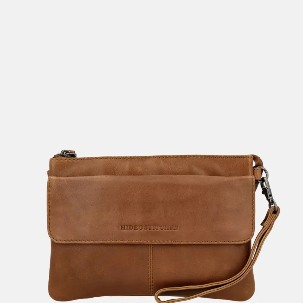 Crossbody Tassen^Hide & Stitches Porto crossbody tas brown