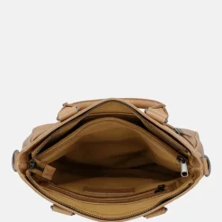 Handtassen^Hide & Stitches Porto handtas taupe