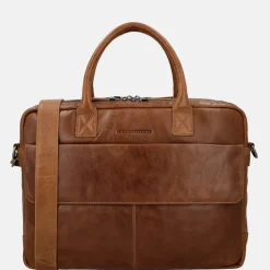 Dames Laptoptassen^Hide & Stitches Porto laptoptas 15 inch brown