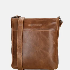 Schoudertassen^Hide & Stitches Porto schoudertas brown