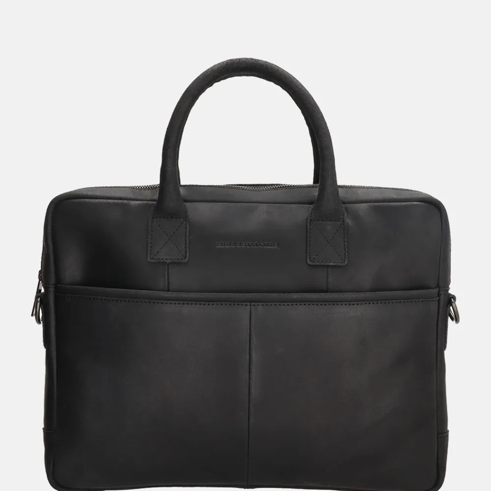 Heren Laptoptassen | Dames Laptoptassen^Hide & Stitches Promotie laptoptas 15.6 inch zwart