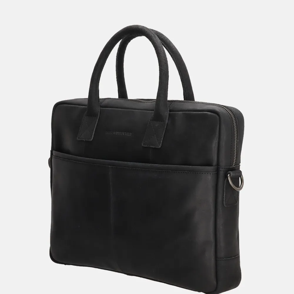 Heren Laptoptassen | Dames Laptoptassen^Hide & Stitches Promotie laptoptas 15.6 inch zwart