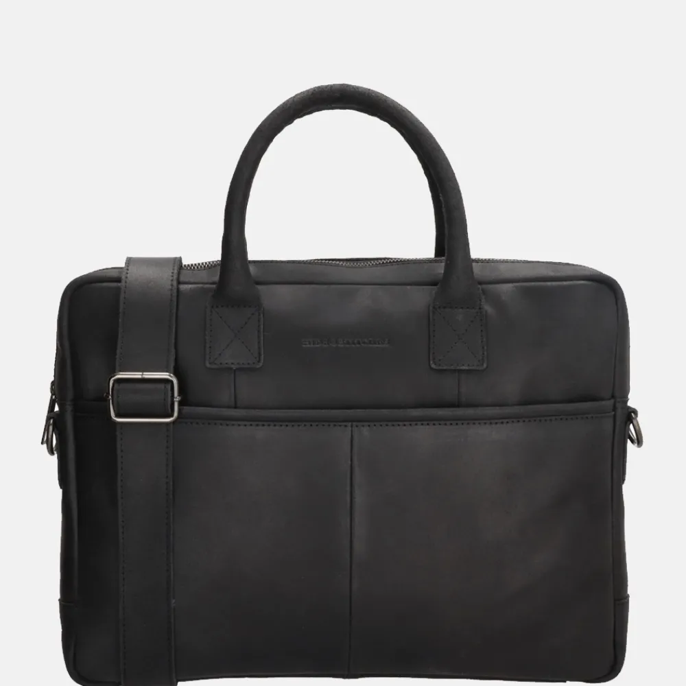 Heren Laptoptassen | Dames Laptoptassen^Hide & Stitches Promotie laptoptas 15.6 inch zwart