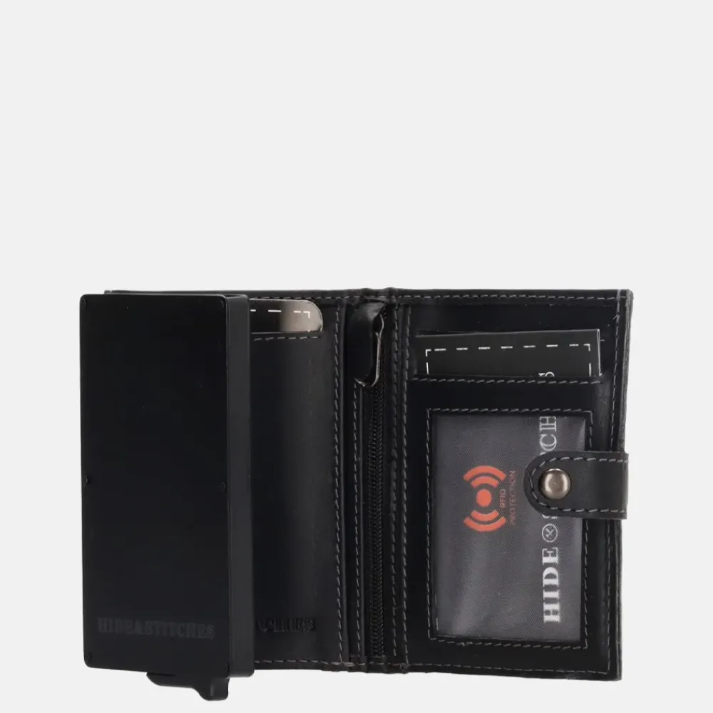 Pasjeshouders | Heren Portemonnees^Hide & Stitches Safety Wallet pasjeshouder zwart
