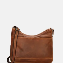 Crossbody Tassen^Hide & Stitches schoudertas M cognac