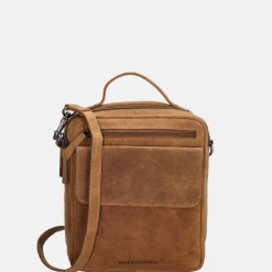 Schoudertassen^Hide & Stitches schoudertas brown