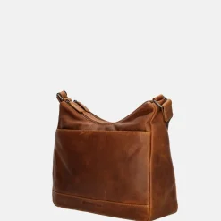 Crossbody Tassen^Hide & Stitches schoudertas M cognac